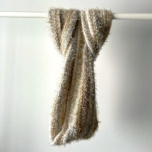 Accessory St fuzzy infinit scarf multi white multi